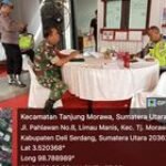 Pam Ketupat Arus Mudik Hari Raya Babinsa Koramil 0201-16/TM Bersama Polresta Deli Serdang