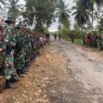 Peduli Masyarakat, Yonarhanud 8/MBC Gelar Karya Bakti Disela Latihan Pratugas