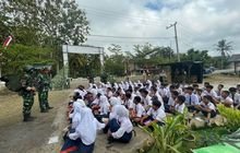 Kunjungan Pelajar SMP ke Lokasi Latihan Yonarhanud 8/MBC Menarik Perhatian