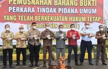 Pemusnahan Barang Bukti TPU Kejari Binjai, Bukti Sinergitas Menjaga Keamanan dan Ketertiban di Masyarakat