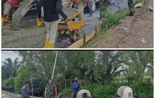 Kodim 0201/Medan Gelar Kegiatan Pra TMMD: Pengecoran Jalan Pasar Nipon Ujung Berjalan Lancar