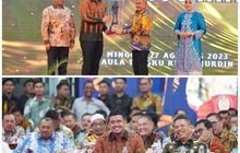 Malam Lepas Sambut Pangdam I/BB, Wali Kota Medan Berikan Cendera Mata Untuk Mayjen TNI A. Daniel Chardin