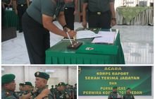Dandim 0201/Medan Pimpin Kegiatan Korps Raport Tradisi Serah Terima Jabatan Pindah Satuan dan Purna Tugas Satuan Kodim 0201/Medan