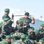 Dangartap III/Surabaya Sambut Kedatangan Pasukan Badak Hitam