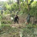 Personil Koramil 0201-04/MK Bergotong Royong Bersihkan Sungai Deli dalam Kolaborasi Peduli Deli