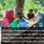 Babinsa di Kelurahan Kampung Baru Medan Jalin Silaturahmi dan Tingkatkan Situasi Kamtibmas