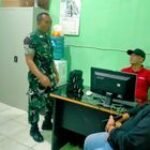 Babinsa Koramil 0201-10/MM Sertu Setyo Komsos Dengan Lurah, Kepling & Warga