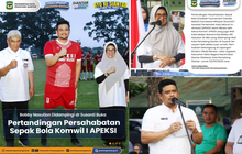 Bobby Nasution Didampingi dr Susanti Buka Pertandingan Persahabatan Sepak Bola Komwil I APEKSI
