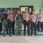 Personil Jajaran Polsek Medan Sunggal & Polsek Medan Helvetia Sambangi Koramil 0201-06/MS Untuk Mengucapkan HUT TNI ke-78