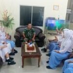 Batituud Koramil 0201-10/MM Pelda amsihar Simatupang Berikan Bimbingan Pelajar PKL