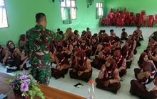 Babinsa Sukodadi Bekali Pelatihan Dasar Kepemimpinan Siswa