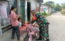 Babinsa Kel.Sunggal Koramil 0201-06/MS Kodim 0201/Medan Mendukung Program Bebas Sampah dan Tertib Buang Sampah