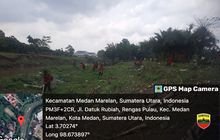 Danramil Kapten Inf Rahimin Beserta Babinsa Koramil 0201-10/MM Laksanakan Gotroy Normalisasi Sungai Deli