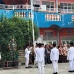 Tanamkan Rasa Cinta Tanah Air Batituud Koramil 0201-10/MM Lamsihar Simatupang Menjadi Irup Upacara Bendera