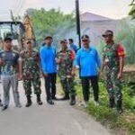Koramil 0201-13/PST Laksanakan Gotroy Cegah Banjir Bersama Pemerintah Kecamatan Percut Sei Tuan