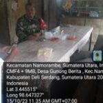 Babinsa Sertu Bambang Tatuka Laksanakan Komsos Warga Desa Gunung Berita