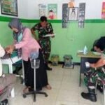 Kodim Lamongan Bersinergi dengan Poskes Cegah Penyakit Kronis