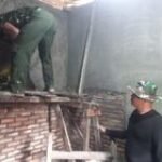 Koramil 0201-10/MM Rehab RTLH Sudah Plester Dinding Dalam Rumah Abd Rasyid