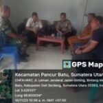 Babinsa Koramil 0201-14/PB Jalin Komsos Bersama Kades & Anggota PPS Desa Tiang Layar