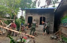 Koramil 0201-10/MM Rehab Rumah Abd Rasyid Sudah Pasang Jendela Dan Pintu RTLH