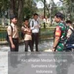 Cegah Tawuran Pelajar, Babinsa Serda Pelawi Kelurahan Jati Monitoring Peringatan Hari Guru