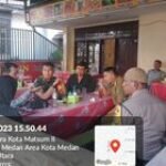Bina Sinergitas, Babinsa Kelurahan Kota Matsum 2 Serda AF Sitompul Komsos bersama Tiga Pilar