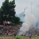 Danramil 020101/MM Bersama Babinsa Gotong Royong Massal Untuk Bersihkan Sungai Deli