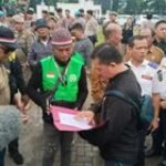Babinsa Koramil 0201-05/MB Memonitor Aksi Unras Dari Gabungan Ojek Roda Dua Medan Sekitar