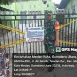 Babinsa Kelurahan Sudirejo 1 Serma A Saragih Monitoring Penyegelan Bangunan Diwilayah Binaan