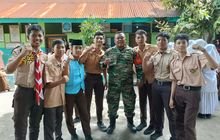 Babinsa Koramil 0201-06/MS Monitoring Hari Guru Di Sejumlah Sekolah Untuk Cegah Tawuran