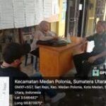 Babinsa Koramil 0201-05/MB Sertu L Panggabean Komsos Dengan Petugas PPS Kelurahan
