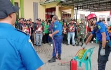 Danramil 0201-03/MD Saksikan Sosialisasi Tips Pemadaman Kebakaran