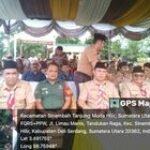 Babinsa Koramil 0201-16/TM Hadiri Pelantikan Pengurus Kwartir Pramuka