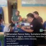 Babinsa Koramil 0201-14/PB Komsos Bersama Kades Kantor Desa Namo Rih