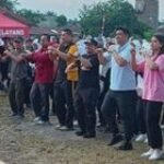 Danramil 0201-07/MT Kapten Arm Eddy Hutabarat Senam Kolaborasi Bersama Walikota Medan