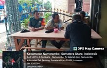 Babinsa Kopda Iswandi Komsos Warung Kopi Desa Namo Batang