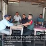 Babinsa Serda Jekson Sitorus Komsos Warung Kopi Tomi Sembiring