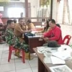 Jelang Nataru Tiba, Babinsa Koramil 0201-08/MA Serda Tirto & Perangkat Lurah Koordinasi Keamanan