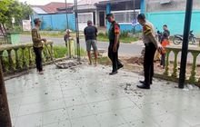 Babinsa Koramil 0201012/HP Serda Pangarso Seto Gotong Royong Bersama Warga Binaan