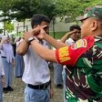 Babinsa Koramil 0201-10/MM Pelda Zulkarnaen Berikan Bimbinan Siswi PKL