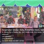 Sinergi Babinsa Koramil 0201-04/MK & Bhabinkamtibmas Polsek Medan Kota Amankan Penghitungan Suara Pemilu 2024