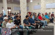 Babinsa Koramil 0201-10/MM Koptu Ali Akbar Hadiri Rapat Koordinasi Sat Linmas Kelurahan Rengas Pulau