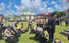 Dandim 0418/Palembang Apel Pasukan BKO PAM Tempat Pemungutan Suara Pemilu 2024