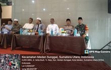 Danramil 0201-06/MS Bersama Babinsa Hadiri Undangan Pengajian Akbar YPSA Medan