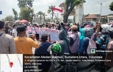 Babinsa Koramil 0201-05/MB Monitoring Aksi Unjuk Rasa Dari FOMABIRSATU