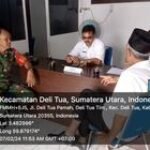 Bina Sinergitas, Babinsa Sertu Sumpeno Komsos Dengan Staf Kelurahan Deli Tua Barat