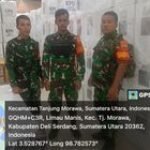 Babinsa Koramil 0201-16/TM Pengamanan Kotak Suara Pemilu 2024 Gudang KPU Wisma Puri PTPN 2