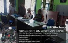 Babinsa Koramil 0201-14/PB Sertu Agus Mawan Komsos Kantor Desa Tuntungan II