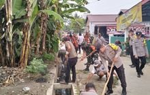 Karbak Bersama Warga,Koramil 0201-16/TM Mencegah Banjir dan Penyebaran Penyakit