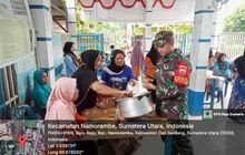 Peduli Kesehatan Warga, Babinsa Koramil 0201-14/PB Dampingi Posyandu Lansia